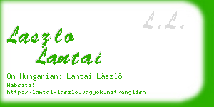 laszlo lantai business card