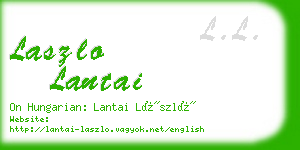 laszlo lantai business card